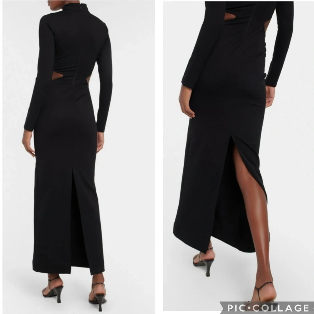 STAUD Arlette‎ Cut Out Maxi Dress Black M - Picture 2 of 11